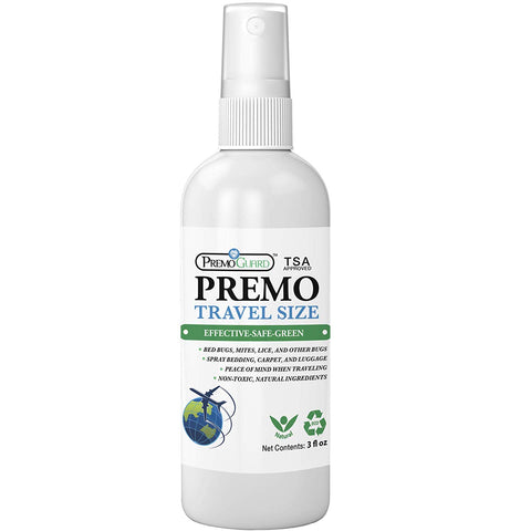 Bed Bug & Mite Killer Spray – Travel Size – All Natural Non-Toxic - By Premo Guard