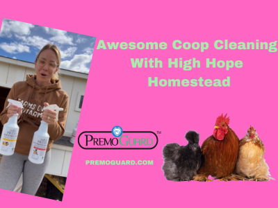 High Hope Homestead Chicken Coop Cleanout With Premo Guard Poultry Spray