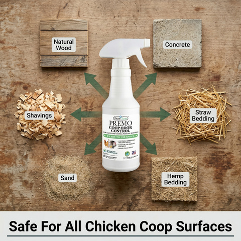 Chicken Coop Odor Control Spray | Neutralizes Ammonia Smell | Premo Guard