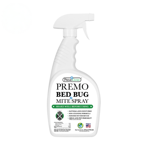 Bed Bug & Mite Killer Spray 24 oz | Natural & Non-Toxic | Premo Guard