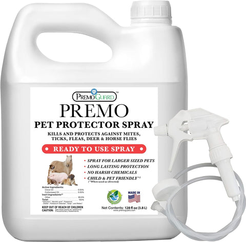 Pet Protector 128 oz - Plant Based All Natural Non-Toxic - By Premo Guard