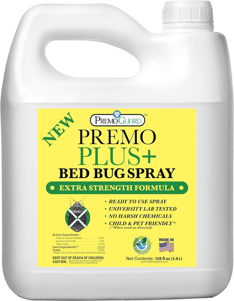 Bed Bug Plus - 128 oz - All Natural Non-Toxic - By Premo Guard