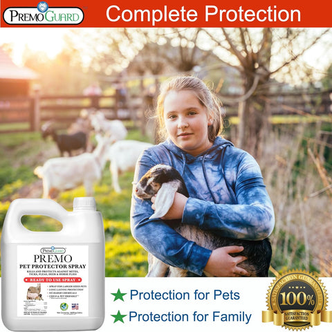 Pet Protector 128 oz - Plant Based All Natural Non-Toxic - By Premo Guard