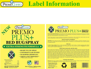 Premo Bed Bug Plus - 128 oz - All Natural Non Toxic - Premo Guard