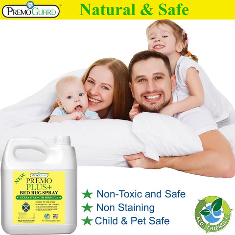 Bed Bug Plus - 128 oz - All Natural Non-Toxic - By Premo Guard