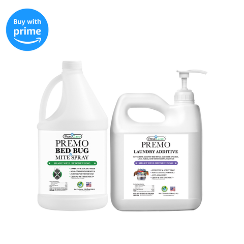 Premo Bed Bug and Mite Killer 128 oz & Premo Laundry Additive 128 oz Bundle and Save 20% - Premo Natural Products 