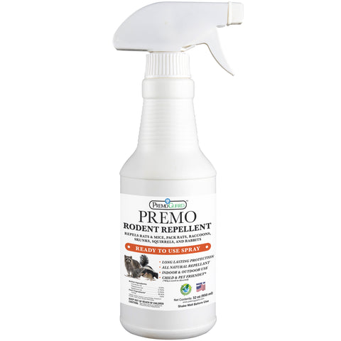 Rodent Repellent Spray - 32 oz - Plant Based All Natural Non-Toxic - By Premo Guard