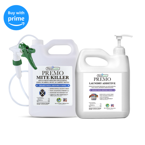Premo Mite Killer 128 oz & Premo Laundry Additive 128 oz Bundle and Save 20% - Premo Natural Products 