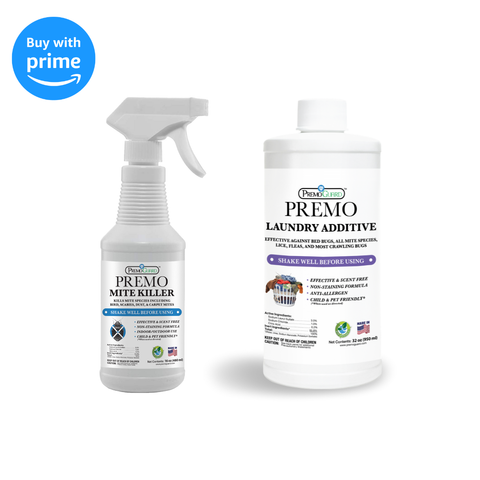 Premo Mite Killer 16 oz & Premo Laundry Additive 32 oz Bundle and Save 20% - Premo Natural Products 