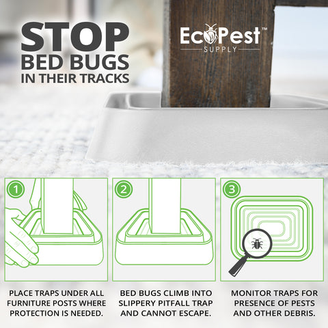 Bed Bug Blocker (XL)™ — 8 Pack | Interceptors, Monitors, and Traps by EcoPest Supply